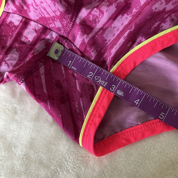 Under Armour Pink and Yellow Athletic Shorts Lightweight Stretchy Design - Picture 4 of 8